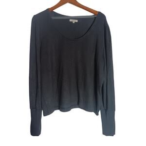 Madewell Sweater -Black round neck relaxed fit  size XL